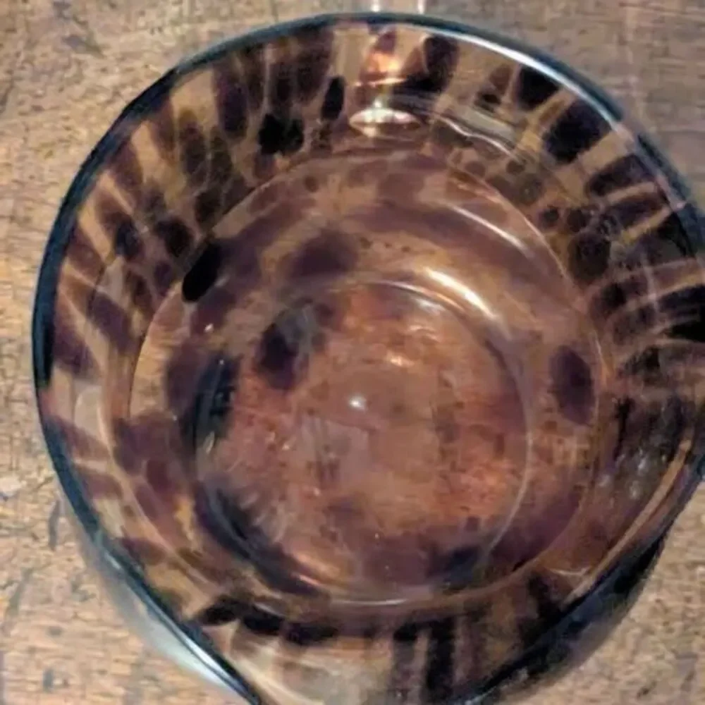 Hand Blown Tortoiseshell Glass Pitcher